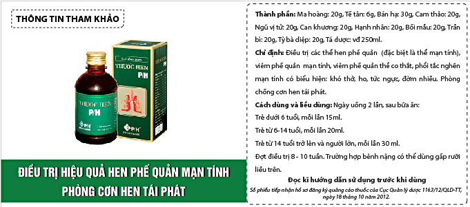 thuốc hen thảo dược P/H